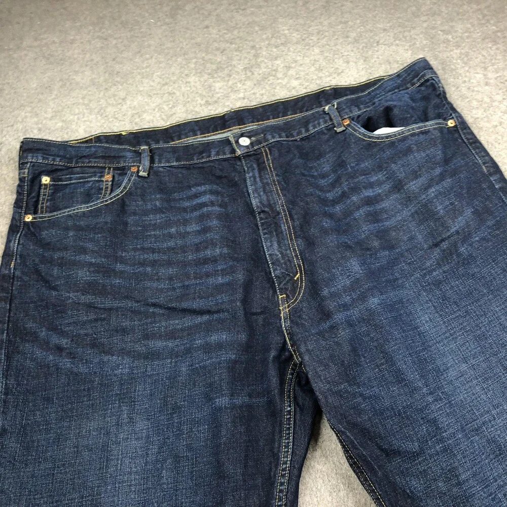 Levis 559 Jeans Mens 50x30 Blue Dark Wash Relaxed Straight Denim Pants Casual